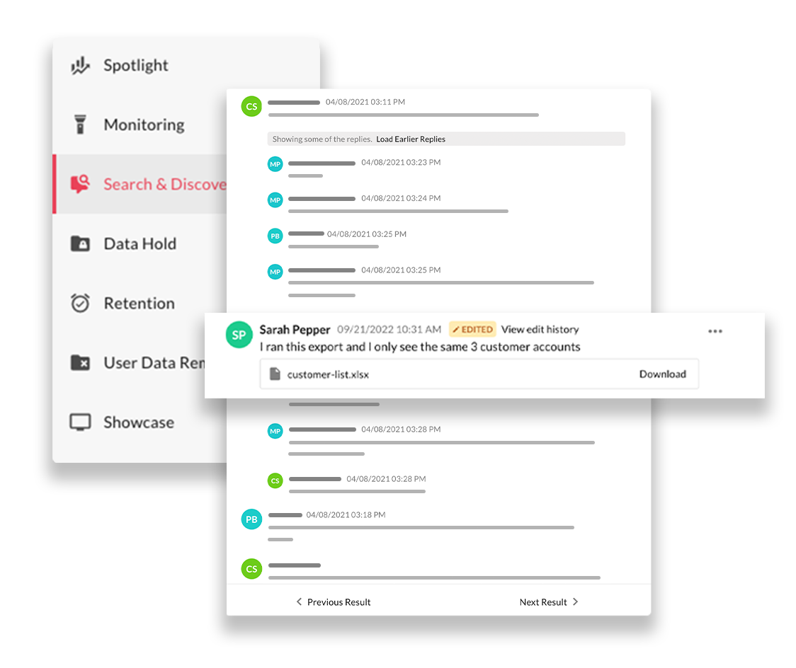 aware data protection for webex